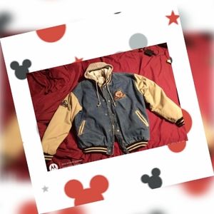 **VINTAGE** Disney Store Winnie the Pooh Letterman Jacket Size Large